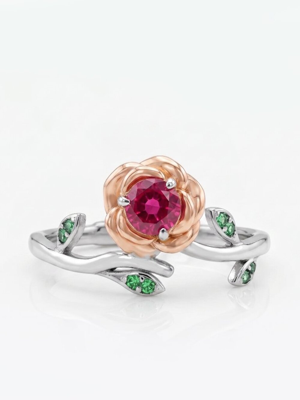 Official Disney Princess Belle Enchanted Rose Adjustable Ring, Charmed Aroma - Picture 1 of 6
